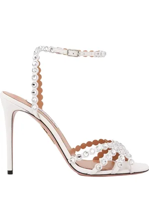 Aquazzura Crystal Strap High Heels