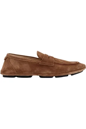 Dolce & Gabbana Loafers, male, , 7 UK, Flat Shoes with Metal Monogram