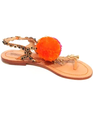 Maliparmi Flat Sandals, female, , 4 UK, Rafia Croc Sandal