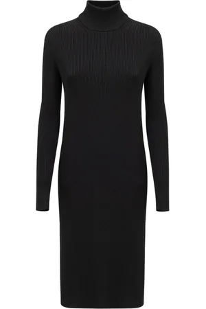 Bottega Veneta Knitted Dresses, female, , XS, Ribbed Knit Long Dress