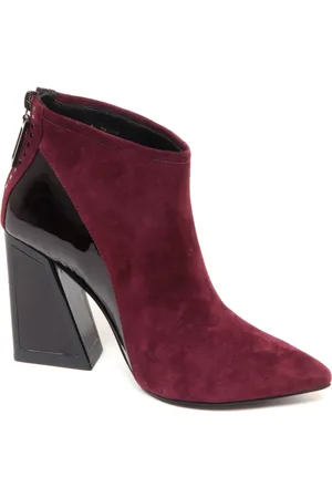 Kat Maconie Heeled Boots, female, , 4 UK, Bordeaux Suede/Patent Boot Shoe