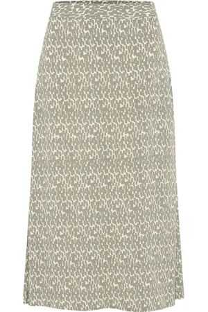 Part Two Midi Skirts, female, , 2XL, Graphic Print Midi Skirt