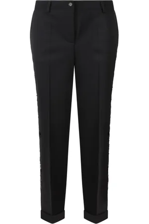 P.A.R.O.S.H. Sequin Embroidered Wool Trousers