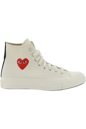Comme des Garçons Sneakers, male, , 4 1/2 UK, Heart Logo Cotton Trainers