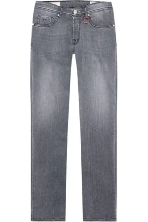 sartoria tramarossa Blue Cotton Jeans with Black Stitching
