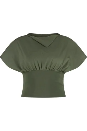 Rick Owens Cotton Gathered Top