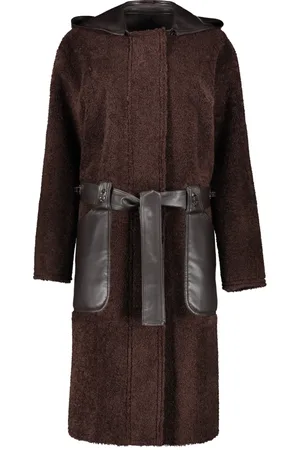Low Classic Parkas, female, , L, Reversible Faux Shearling Coat with Hood