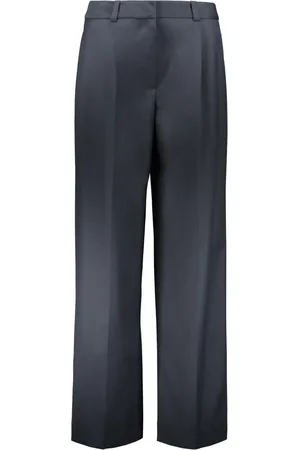 Low Classic Wide Trousers, female, , S, Pleated Wool Blend Trousers