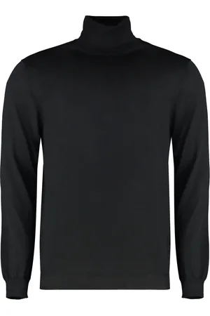 Malo Cashmere Knitwear, male, , XL, Cashmere Turtleneck Pullover, Ribbed Knit Edges