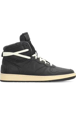 Rhude Vintage Leather High-Top Trainers
