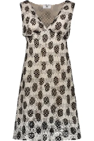 M Missoni V-Neck Textured Knit Viscose Dress