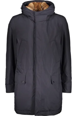 Paul & Shark Parkas, male, , L, Hooded Parka with Rabbit Fur Lining