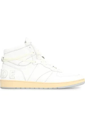 Rhude Vintage Leather High-Top Trainers