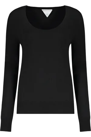 Bottega Veneta Round-neck Knitwear, female, , XS, Cashmere Crew-Neck Jumper with Ribbed Details