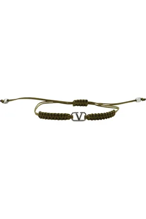 VALENTINO GARAVANI Bracelets, male, , ONE SIZE, Metal Logo Rope Bracelet