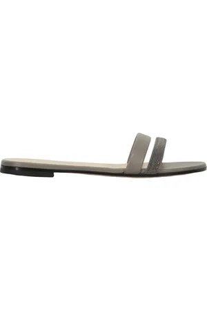 Fabiana Filippi Sliders, female, , 6 UK, Beaded Leather Slides