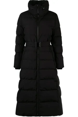 MOORER Long Down Jacket with Belt