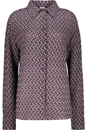Missoni Shirts, female, , M, Jacquard Motif Wool Viscose Shirt