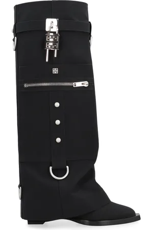 Givenchy Padlock Knee Boots with Zippered Pocket