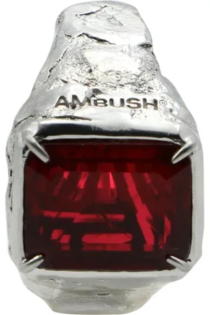 AMBUSH Rings, male, , ONE SIZE, Crystal Detail Brass Earring