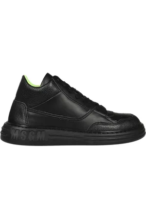 Msgm Sneakers, male, , 11 UK, Round Toe Lace-Up Trainers