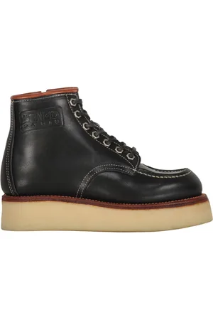 Kenzo Lace-up Boots, female, , 3 UK, Stylish Leather Ankle Boots