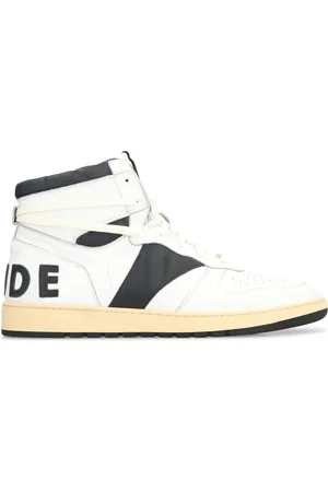 Rhude Sneakers, male, , 6 UK, Vintage Leather High-Top Trainers