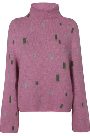Emporio Armani Turtlenecks, female, , S, Geometric Pattern Turtleneck Jumper