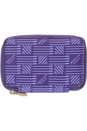 MOREAU Wallets & Cardholders, female, , ONE SIZE, Zip Leather Wallet with Logo Lining