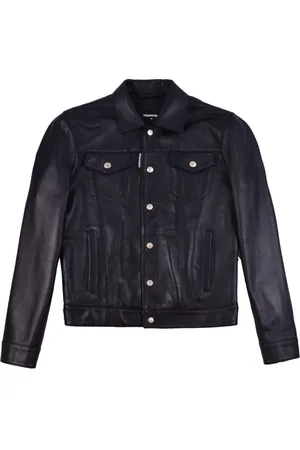 Dsquared2 Leather Jackets, male, , M, Stylish Jacket