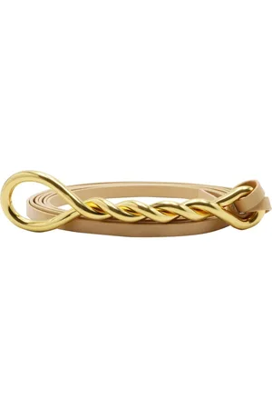 Bottega Veneta Belts, female, , ONE SIZE, Nappa Leather Belt with Gold-tone Hardware