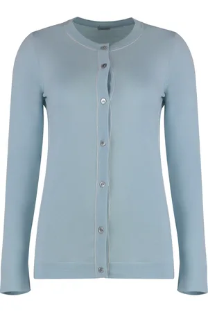 Malo Cardigans, female, , L, Contrasting stitches wool cardigan