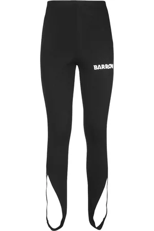 BARROW Logo Print Leggings with Ankle Cuff