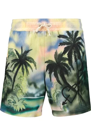 Palm Angels Beachwear, male, , S, Mesh Bermuda Shorts