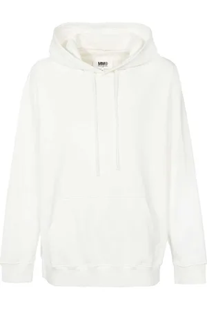 Maison Margiela Hoodies, male, , M, Cotton Hoodie with Ribbed Cuffs