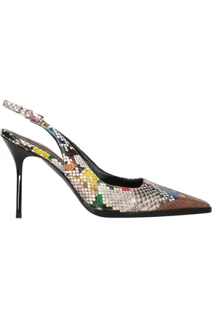 Missoni Pumps, female, , 4 UK, Python Print Slingback Stiletto Heels