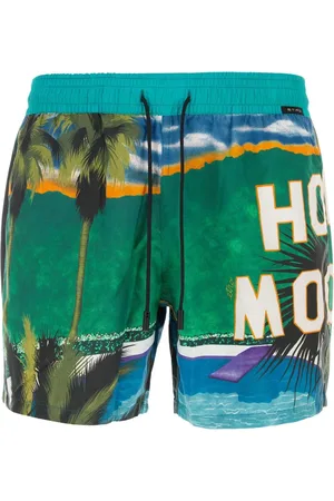 Etro Beachwear, male, , XL, Printed Nylon Swimming Shorts