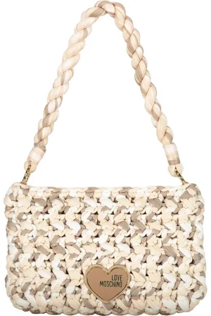 Moschino Chic Crochet-Knit Shoulder Bag