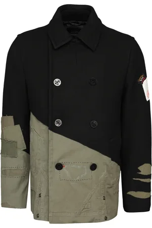 Paul & Shark Double-Breasted Coats, male, , XL, Double-Breasted Wool Blend Coat