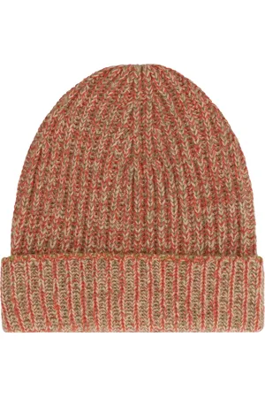 Malo Beanies, male, , ONE SIZE, Cashmere Ribbed Knit Beanie Hat
