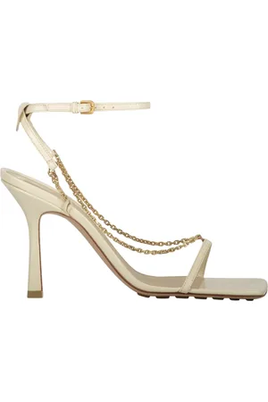 Bottega Veneta Square Toeline Leather Slingback Pumps