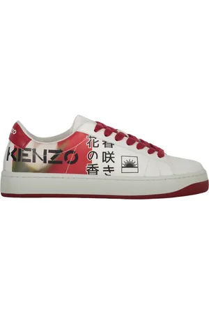 Kenzo Sneakers, female, , 3 UK, Leather Trainers with Logo Detail