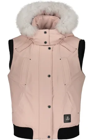 Moose Knuckles Vests, female, , S, Hooded Bodywarmer with Removable Fur Edge