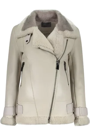 LORENA ANTONIAZZI Fur Lined Leather Jacket