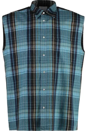 Vetements Casual Shirts, male, , L, Flannel Shirt with Logo Patch