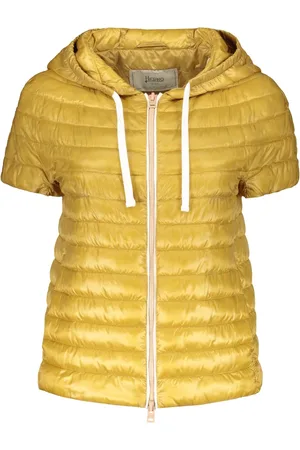 HERNO Winter Jackets, female, , S, Short Sleeve Padded Jacket with Hood