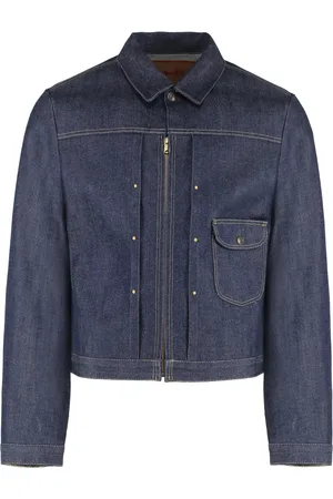 MOORER Denim Jackets, male, , M, Denim Jacket with Contrast Stitching