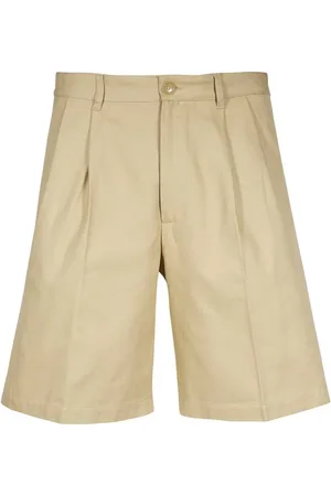 Gucci Pleated Cotton Bermuda Shorts