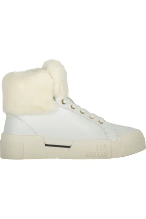 Moschino Faux Fur High-Top Trainers