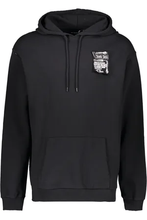 Fred Perry Destroyed Effect Hooded Sweatshirt